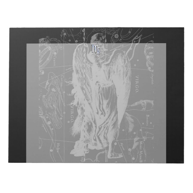 Chrome ser ut Våg Zodiac Sign på Hevelius Anteckningsblock (Framsida)