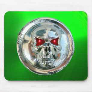 CHROME SKULL, Grönt Emerald Musmatta