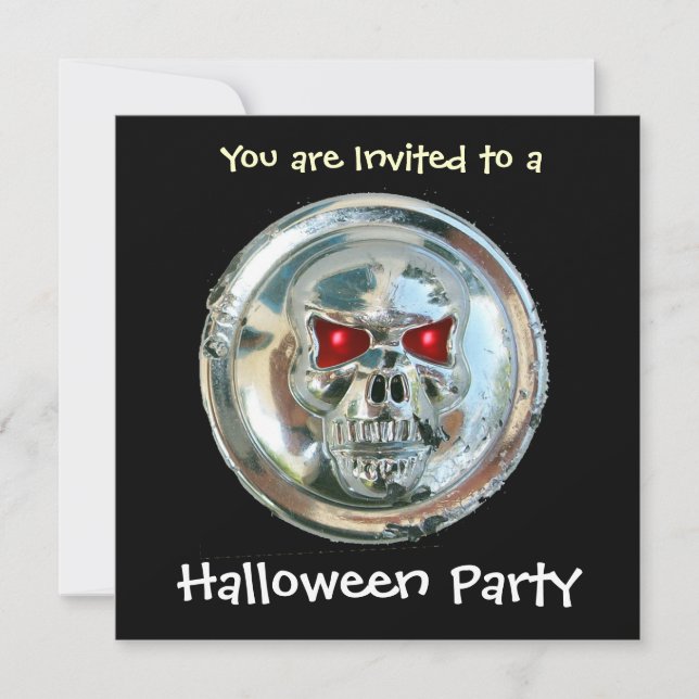 CHROME SKULL HALLOWEEN FEST INBJUDNINGAR (Framsida)