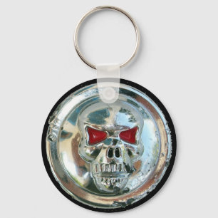 CHROME SKULL NYCKELRING