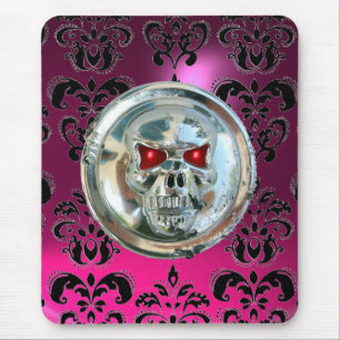 CHROME SKULL,Rosa av skada, Lila Ametyst Musmatta
