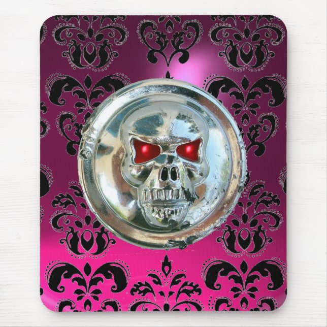 CHROME SKULL,Rosa av skada, Lila Ametyst Musmatta (Framsidan)