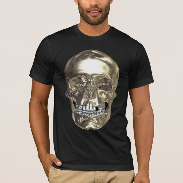 Chrome Skull Shirt Tee Shirt (Framsida)