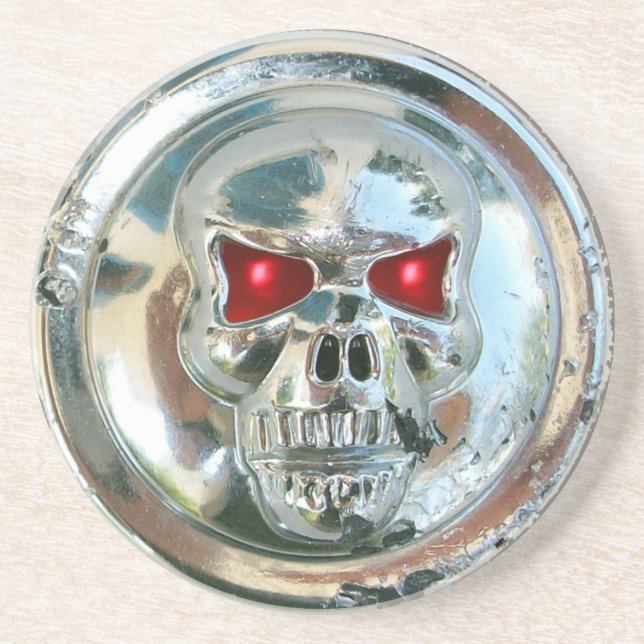 CHROME SKULL UNDERLÄGG SANDSTEN (Framsidan)