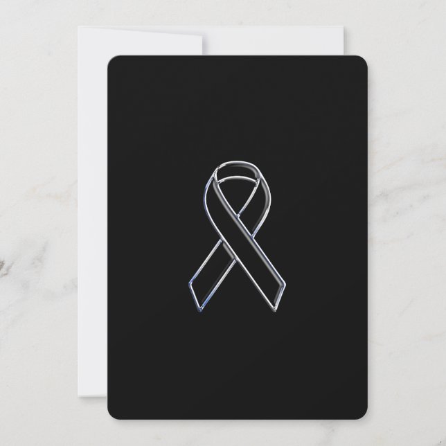 Chrome Stil Black Ribbon Awareness (Framsida)