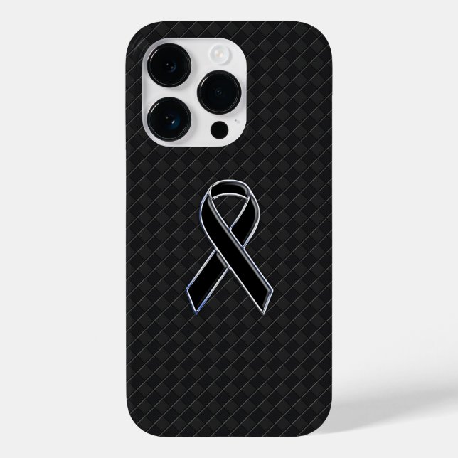 Chrome Stil Black Ribbon Awareness (Baksida)