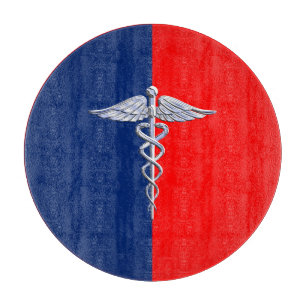 Chrome Stil Caduceus Medical Symbol League