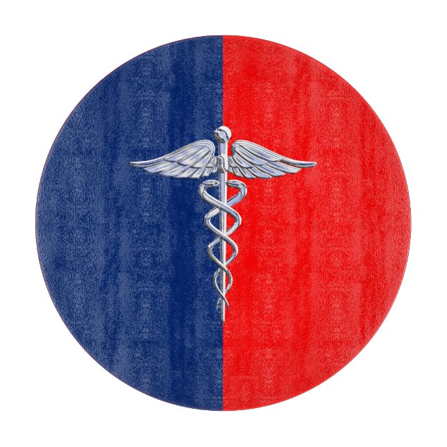Chrome Stil Caduceus Medical Symbol League (Framsidan)