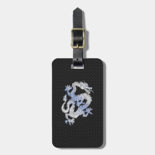 Chrome Stil Dragon in Black Snake Skin Print Bagagebricka