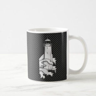 Chrome Stil fyr på kolfiberdekan Kaffemugg