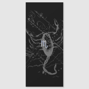 Chrome Stil Scorpio Zodiac Sign på Hevelius