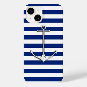 Chrome Stil Thin Anchor på Blue Rand