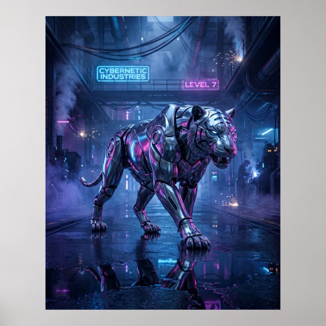 Chrome Tigerjakt Poster (Framsidan)