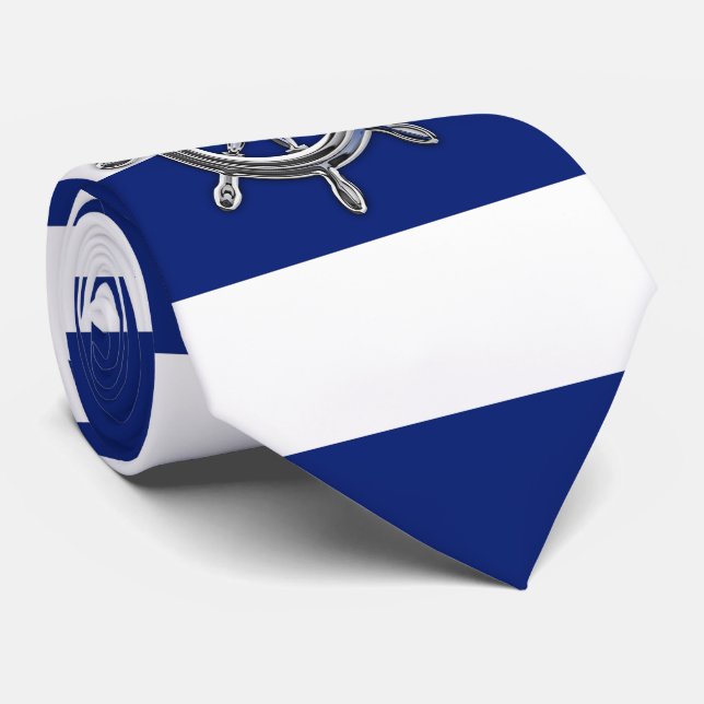 Chrome Wheel på marinblå Rand Slips (Rullad)