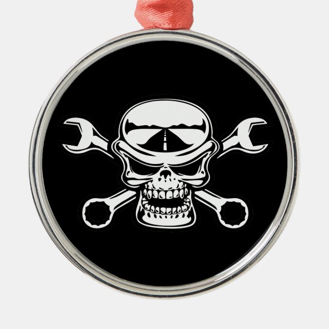 Chromeboy Kor-Rycker häftig Julgransprydnad Metall (Framsidan)