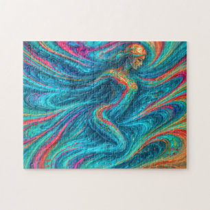 ’Chromisca’ - Fluid Enchantress Porträtt Pussel