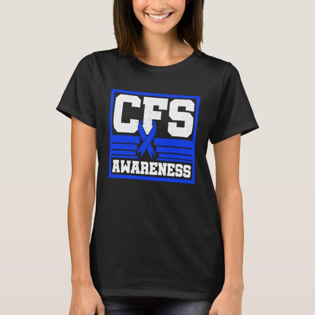 Chronic Fatigue Syndrome Warrior CFS Post Viral Su T Shirt (Framsida)