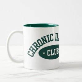 Chronic Illness Club Mug, Cute Gift for Spoonies Två-Tonad Mugg