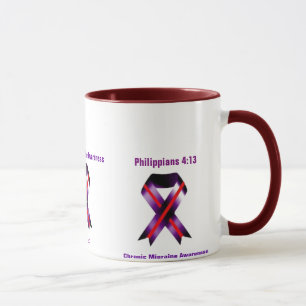 Chronic Migraine Philippians 4:13 Medvetenhet om c Mugg