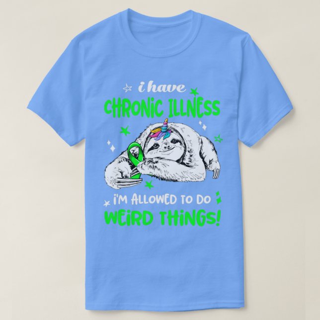 Chronic Sjukdom im får göra Konstig Thin T Shirt (Design framsida)