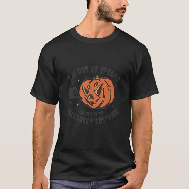 Chronic Sjukdom ut från Spoons Halloween Costume T Shirt (Framsida)