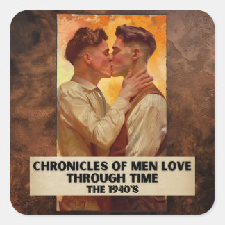 Chronicles of Manar Kärlek through Time, 1940's Fyrkantigt Klistermärke