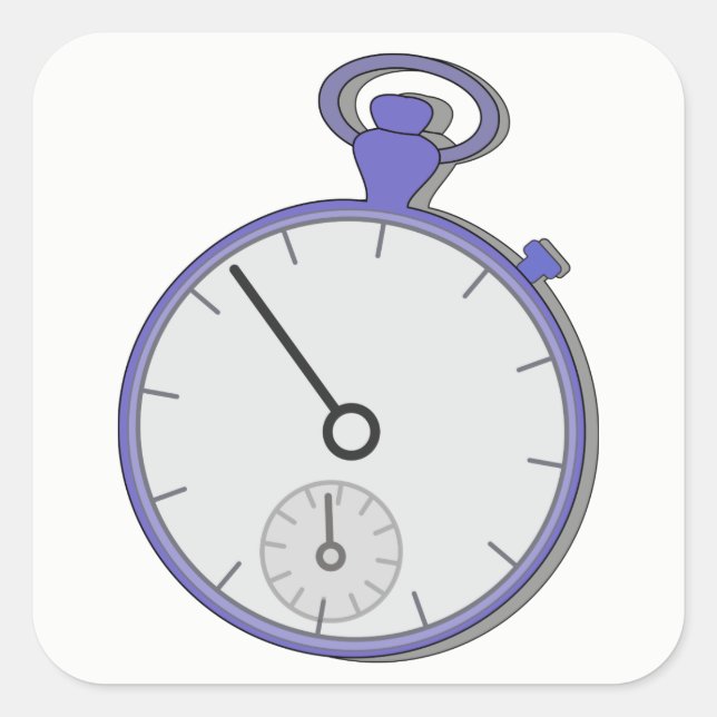 Chrono Fyrkantigt Klistermärke (Framsida)