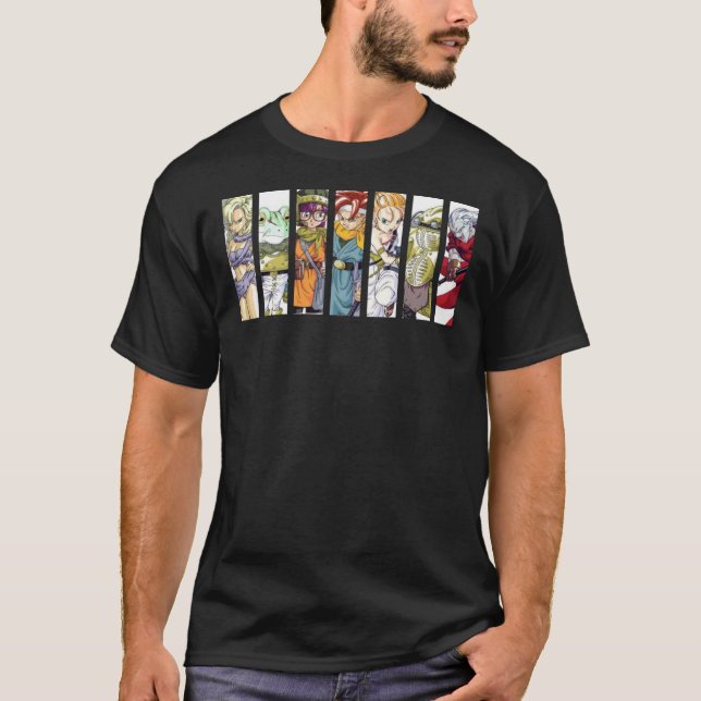 Chrono Trigger Main Characters Active T-Shirt (Framsida)