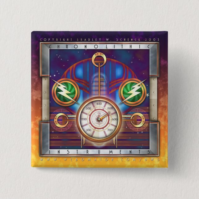 Chronolithic instrumenterar kvadrerar knäppas knapp (Framsida)