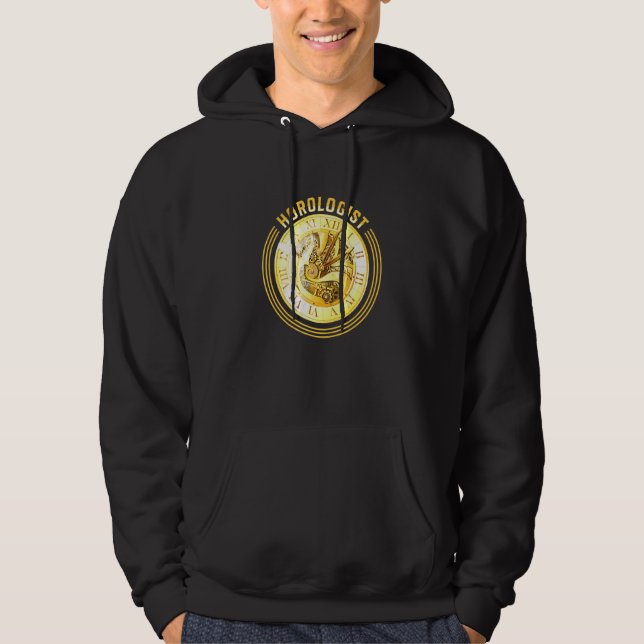 Chronolog Horologist Watch Expert Clock Maker H Hoodie (Framsida)