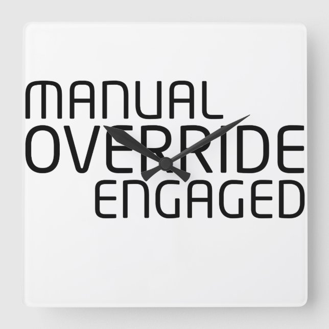 Chronological Sync Technical Clock Fyrkantig Klocka (Framsida)