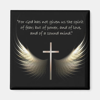 Chrstian Kor med Heliga Spirit och bibel Verses Magnet