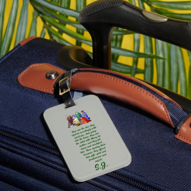 Chrstmas verse Luggage Tag Bagagebricka (Framsida Insitu 1)