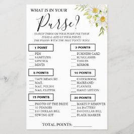 Chrysanthem What is in your purme Shower-spelkort Flygblad