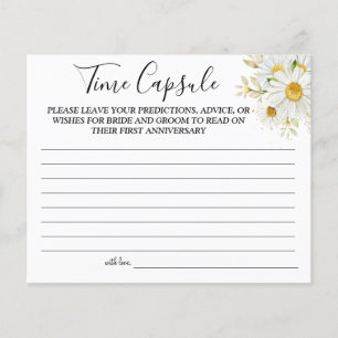 Chrysanthemu Time Capsule bröllop-årskort Flygblad