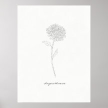 Chrysanthemum Art-utskrift