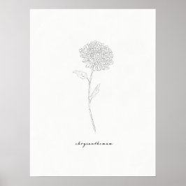 Chrysanthemum Art-utskrift Poster