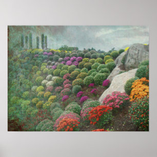 Chrysanthemum Backe Otts Greenhouse Pennsylvania Poster