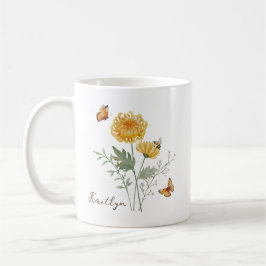 Chrysanthemum Birth Month Flower Kaffemugg