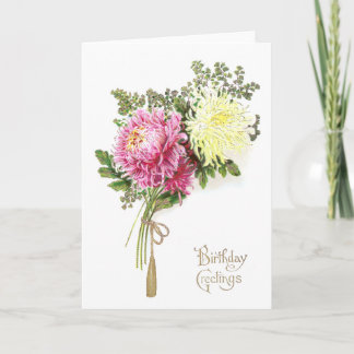Chrysanthemum Birthday Kort