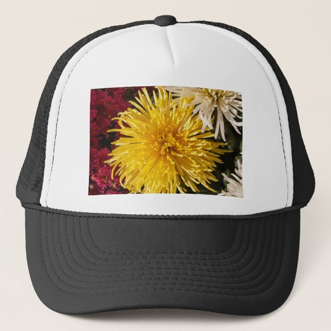 Chrysanthemum-blommor Keps (Framsida)
