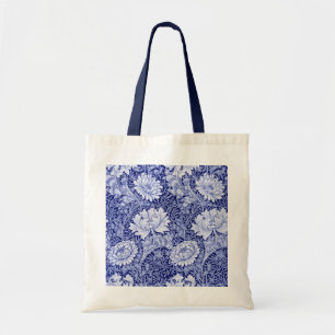Chrysanthemum Blue, William Morris Tygkasse