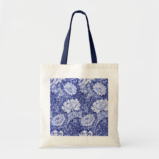 Chrysanthemum Blue, William Morris Tygkasse (Framsidan)