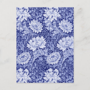 Chrysanthemum Blue, William Morris Vykort