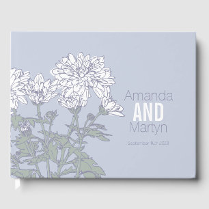 Chrysanthemum botanium disposition bröllop gäst bo gästböcker