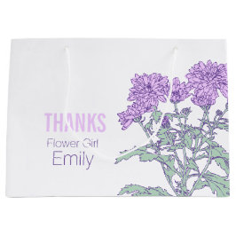 Chrysanthemum bröllop-blommans lila föredrar väska