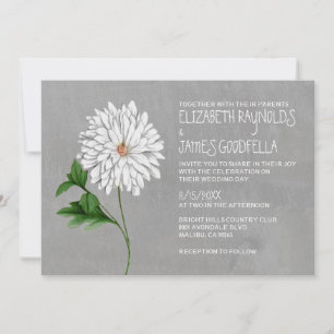 Chrysanthemum bröllopsinbjudningar inbjudningar