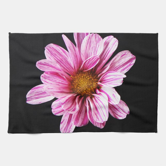 Chrysanthemum Flower ktcna Kökshandduk (Horisontell)