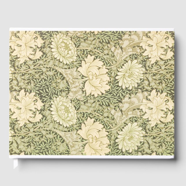 Chrysanthemum Flower Mönster (av William Morris) Gästböcker (Framsida)