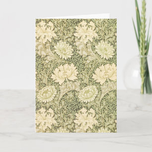 Chrysanthemum Flower Mönster (av William Morris) Kort
